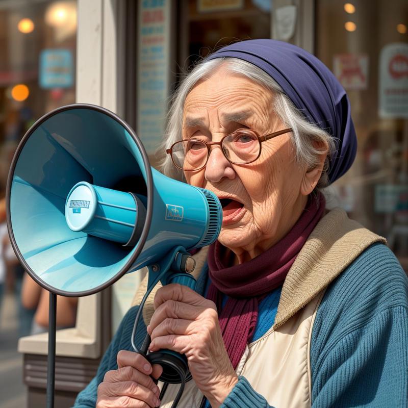 00053-20240213125706-7778-A old woman holding a megaphone inside an icecream place  _lora_SD15-Megaphone-LoRA_0.8_.jpg